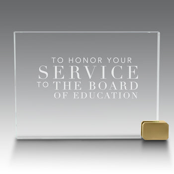 Achievement Award w/ Metal Rectangle Holder