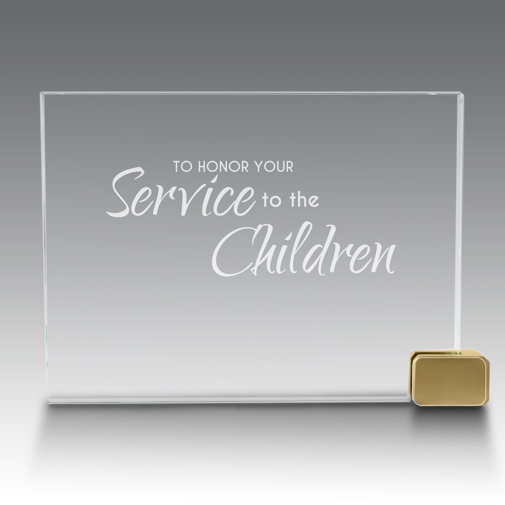 Achievement Award w/ Metal Rectangle Holder