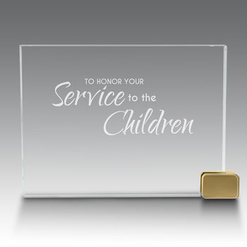 Achievement Award w/ Metal Rectangle Holder