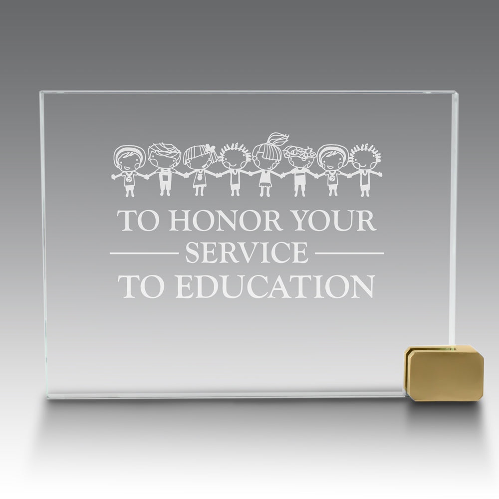 Achievement Award w/ Metal Rectangle Holder