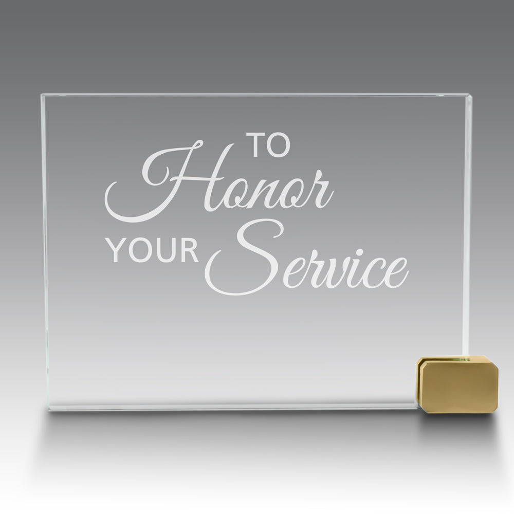 Achievement Award w/ Metal Rectangle Holder