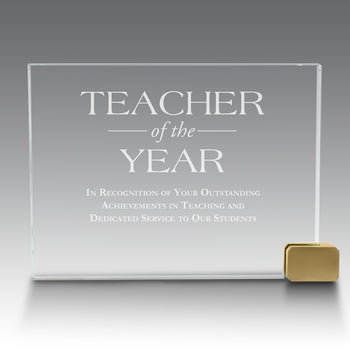Achievement Award w/ Metal Rectangle Holder