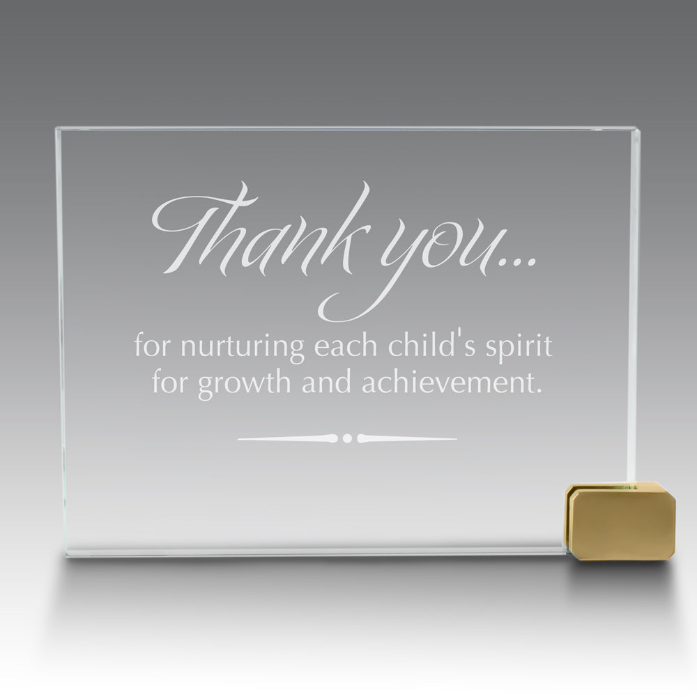 Achievement Award w/ Metal Rectangle Holder