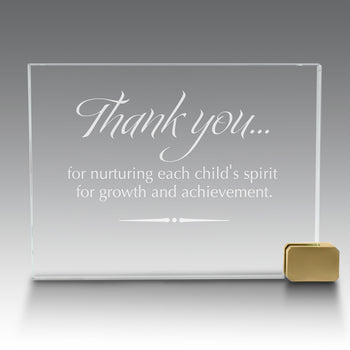 Achievement Award w/ Metal Rectangle Holder