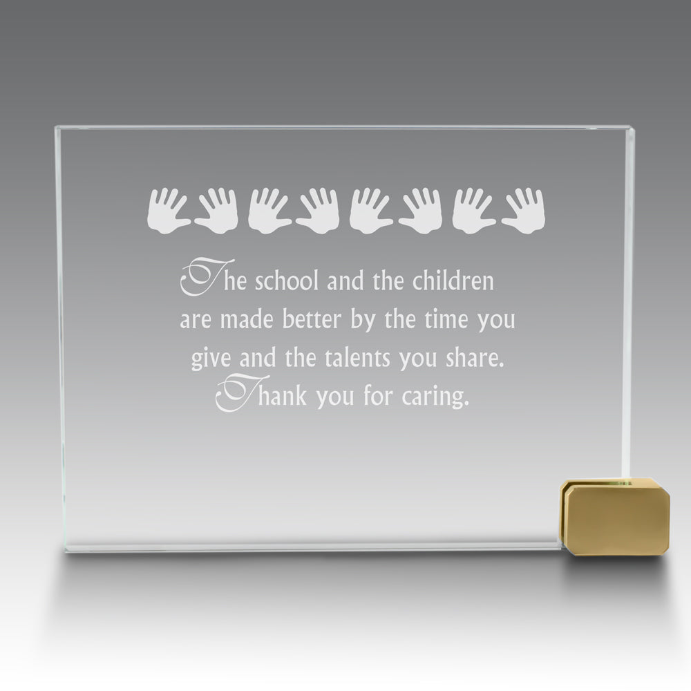 Achievement Award w/ Metal Rectangle Holder