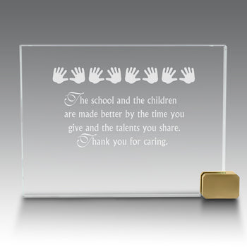 Achievement Award w/ Metal Rectangle Holder