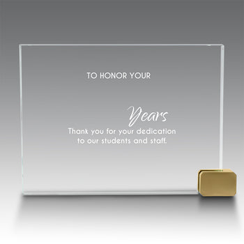 Achievement Award w/ Metal Rectangle Holder