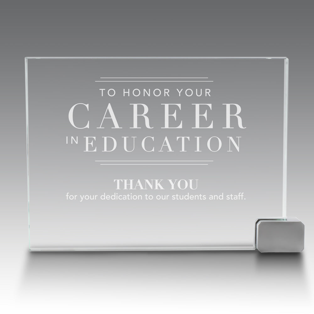 Achievement Award w/ Metal Rectangle Holder