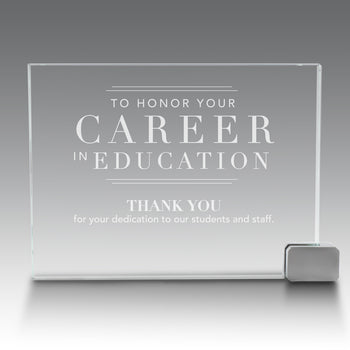 Achievement Award w/ Metal Rectangle Holder