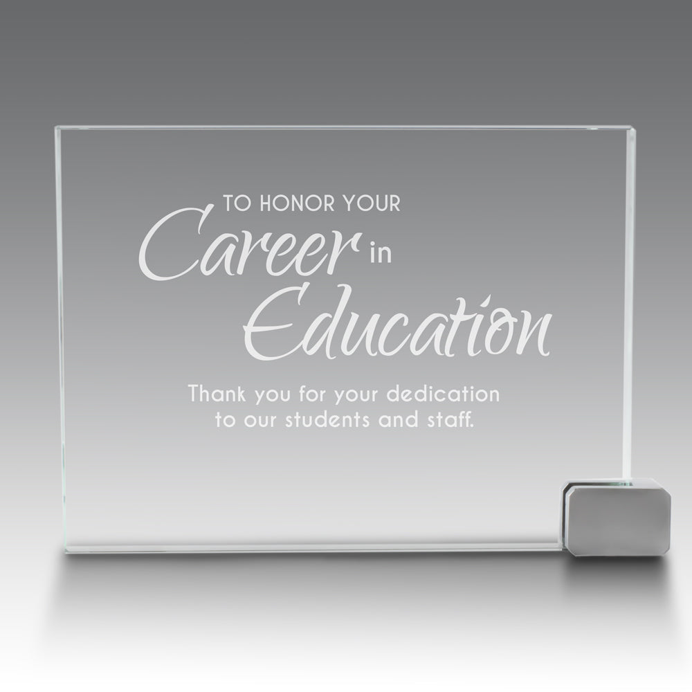 Achievement Award w/ Metal Rectangle Holder