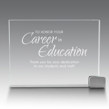 Achievement Award w/ Metal Rectangle Holder