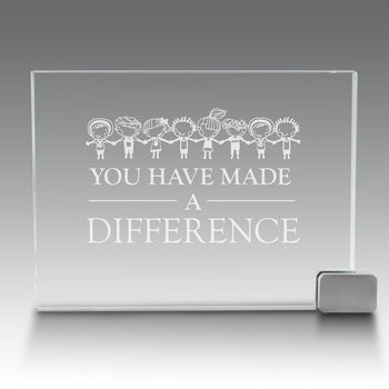 Achievement Award w/ Metal Rectangle Holder