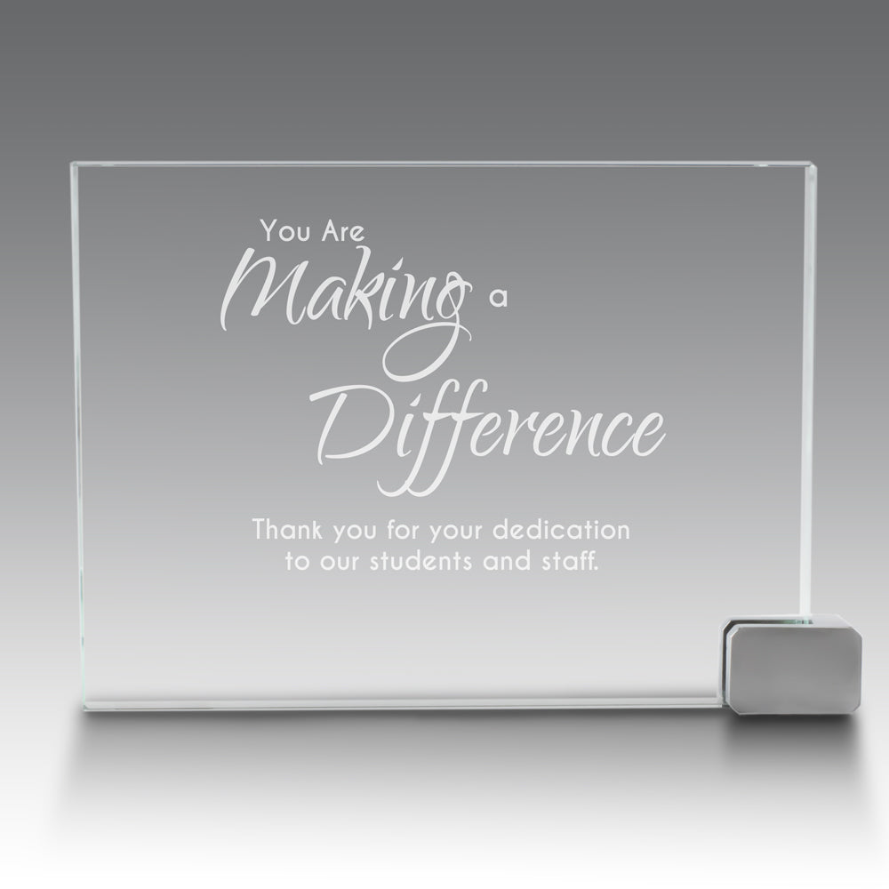 Achievement Award w/ Metal Rectangle Holder