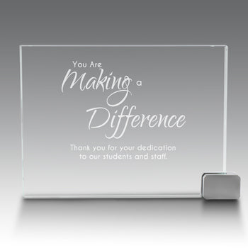 Achievement Award w/ Metal Rectangle Holder