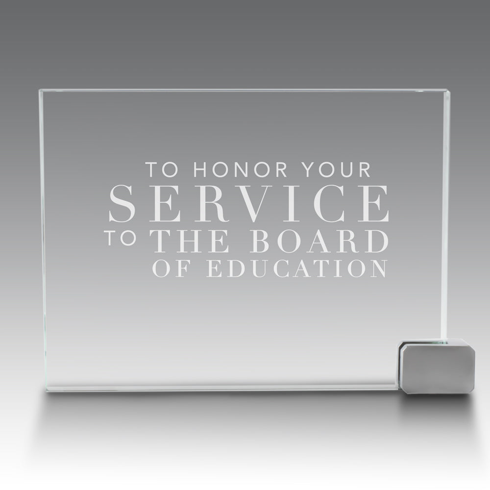 Achievement Award w/ Metal Rectangle Holder