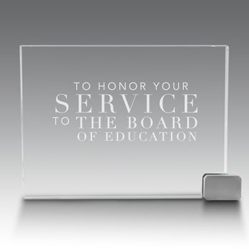 Achievement Award w/ Metal Rectangle Holder