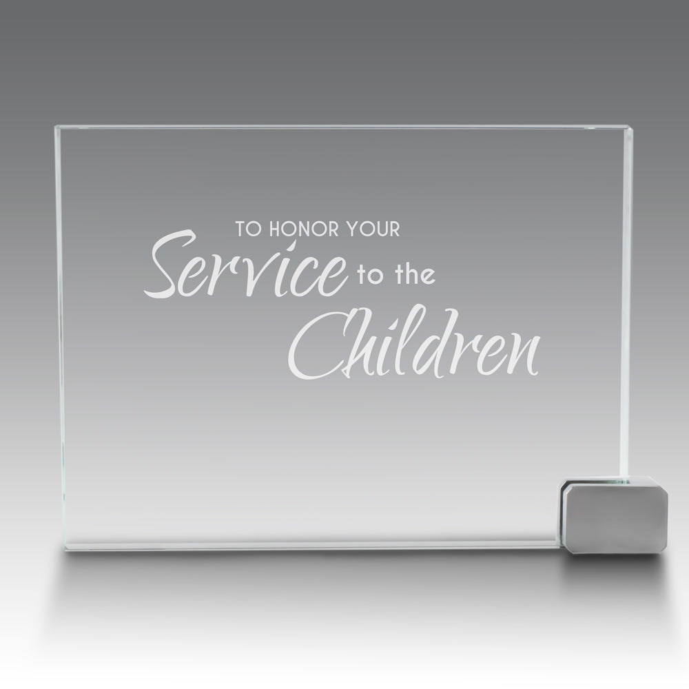 Achievement Award w/ Metal Rectangle Holder