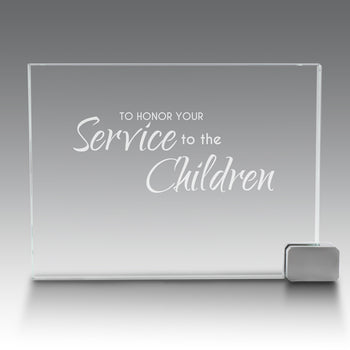 Achievement Award w/ Metal Rectangle Holder