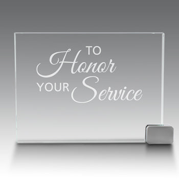 Achievement Award w/ Metal Rectangle Holder