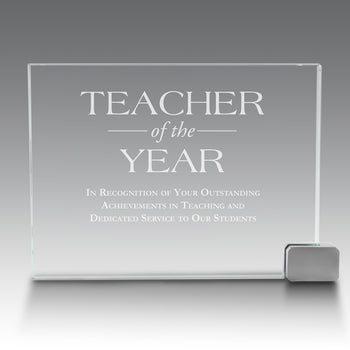 Achievement Award w/ Metal Rectangle Holder