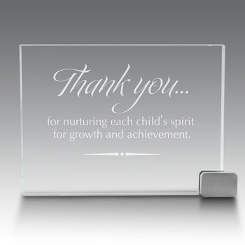 Achievement Award w/ Metal Rectangle Holder