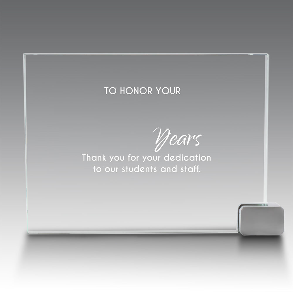 Achievement Award w/ Metal Rectangle Holder
