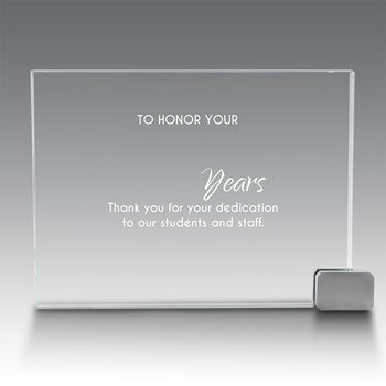 Achievement Award w/ Metal Rectangle Holder