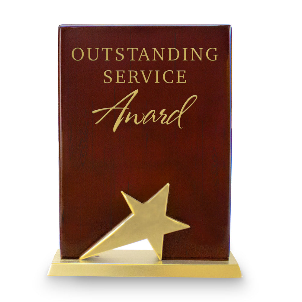 Gold Star Rosewood Piano Finish Base Award