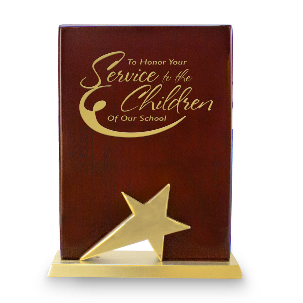 Gold Star Rosewood Piano Finish Base Award