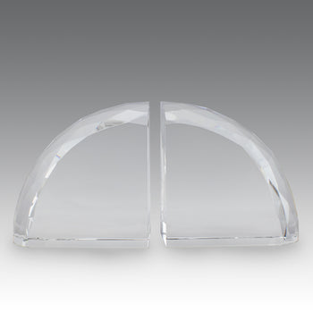 Faceted Crystal Bookends