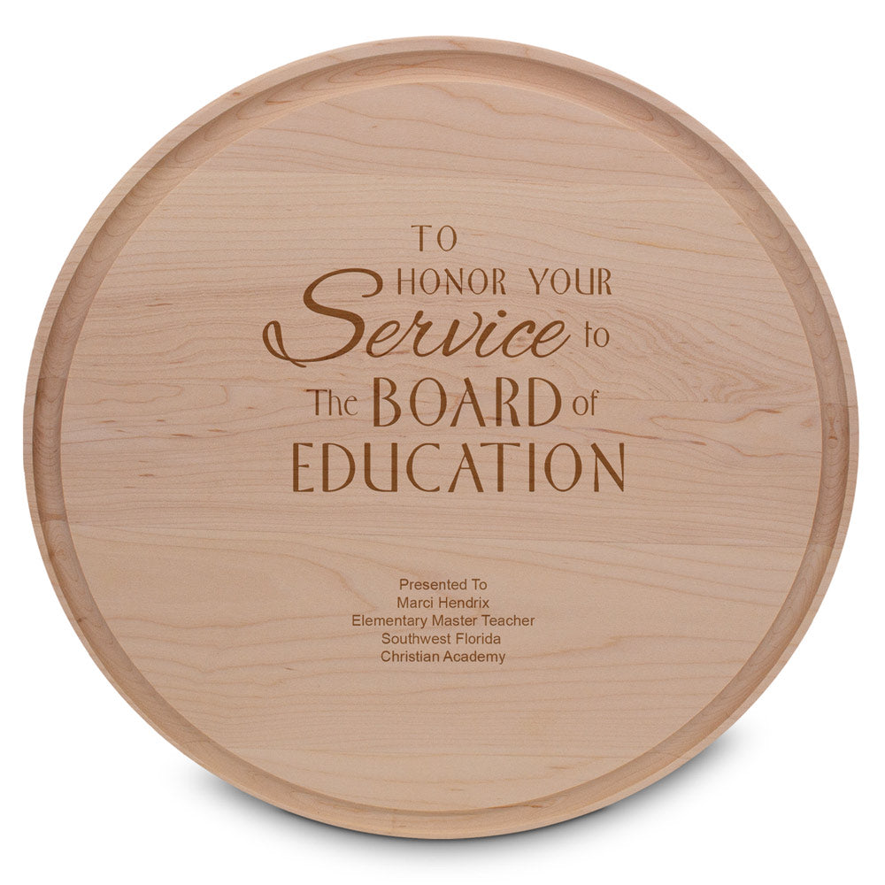Round Maple Cutting Board