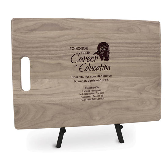 12x17 Walnut Cutting Board With Handle