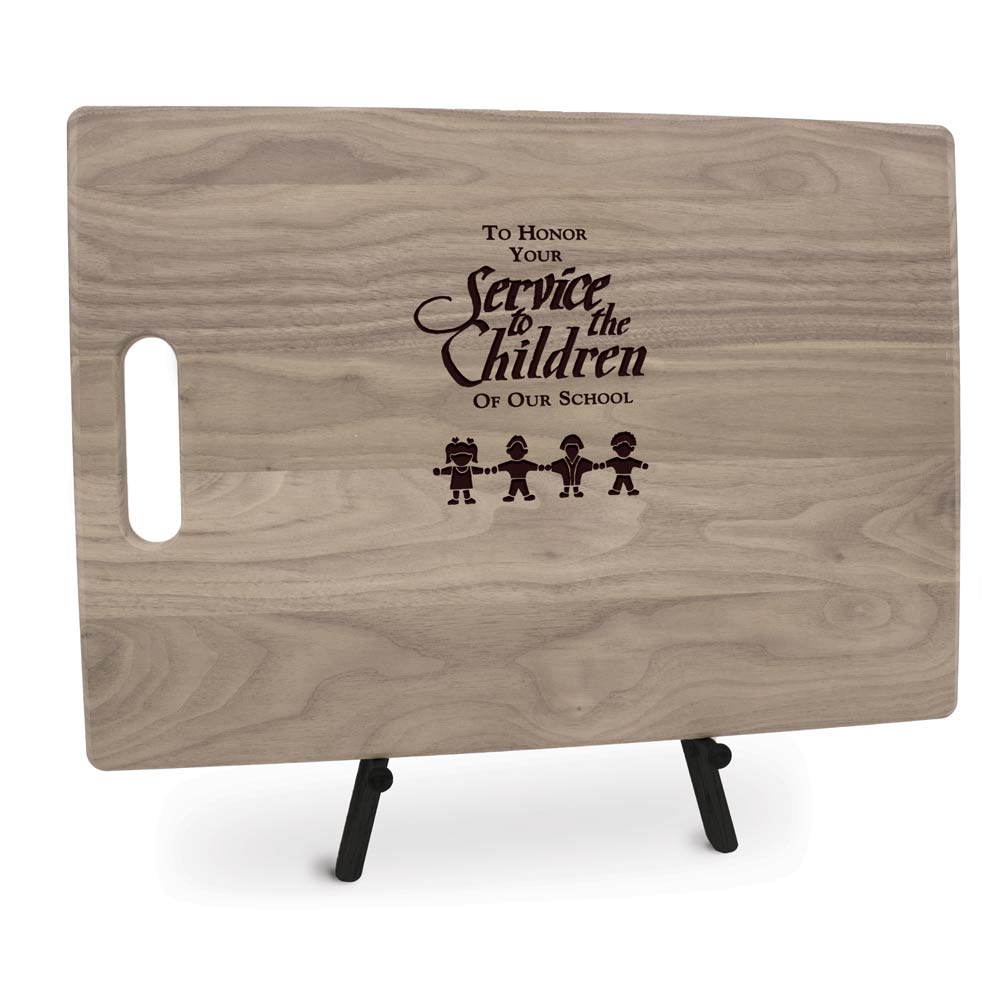 12x17 Walnut Cutting Board With Handle