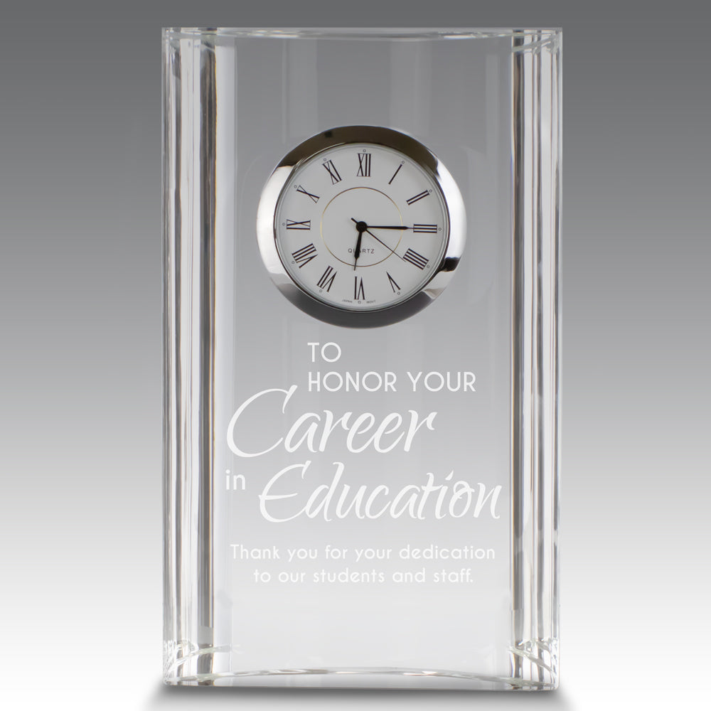 Optic Crystal Tower Clock