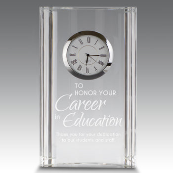 Optic Crystal Tower Clock