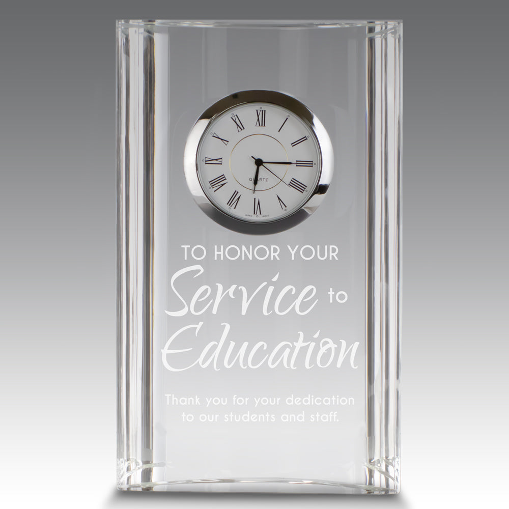 Optic Crystal Tower Clock