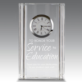 Optic Crystal Tower Clock