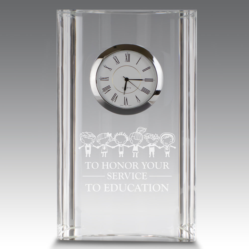 Optic Crystal Tower Clock