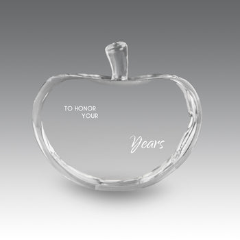 Optic Crystal Center Cut Apple