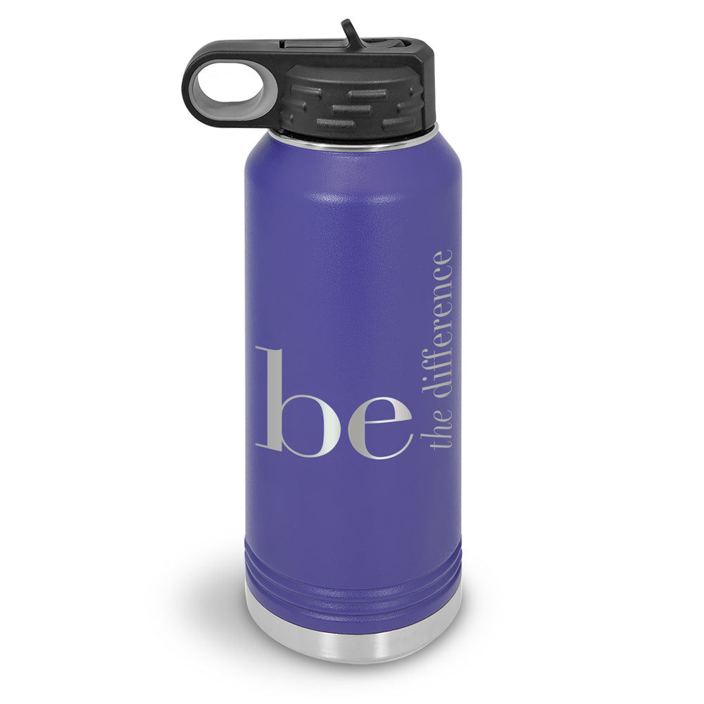 Be The Difference 32 oz. Stainless Steel Water Bottle