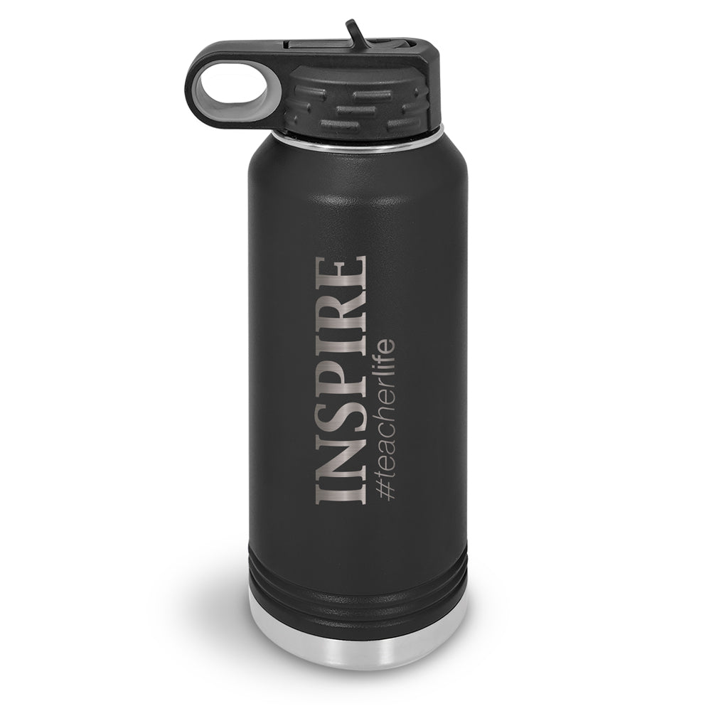 Inspire #teacherlife 32 oz. Stainless Steel Water Bottle