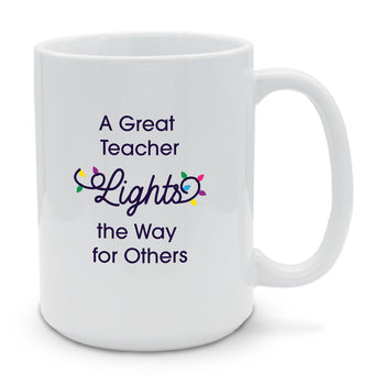 A Great Teacher Lights The Way 15 oz. Mug
