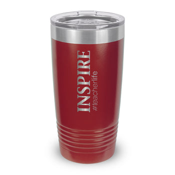 Inspire #teacherlife 20 oz. Stainless Steel Tumbler