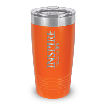 Inspire #teacherlife 20 oz. Stainless Steel Tumbler