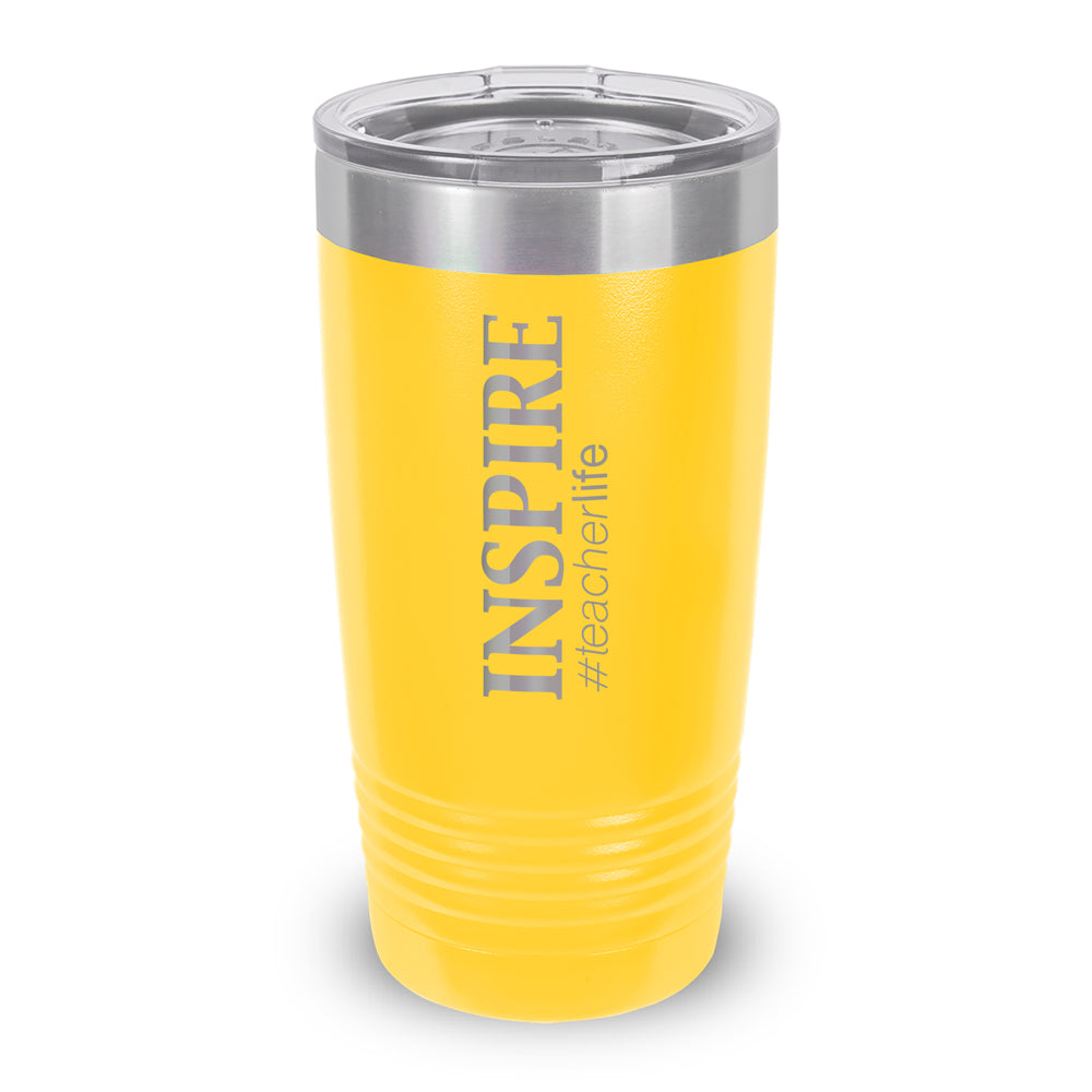 Inspire #teacherlife 20 oz. Stainless Steel Tumbler