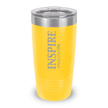 Inspire #teacherlife 20 oz. Stainless Steel Tumbler