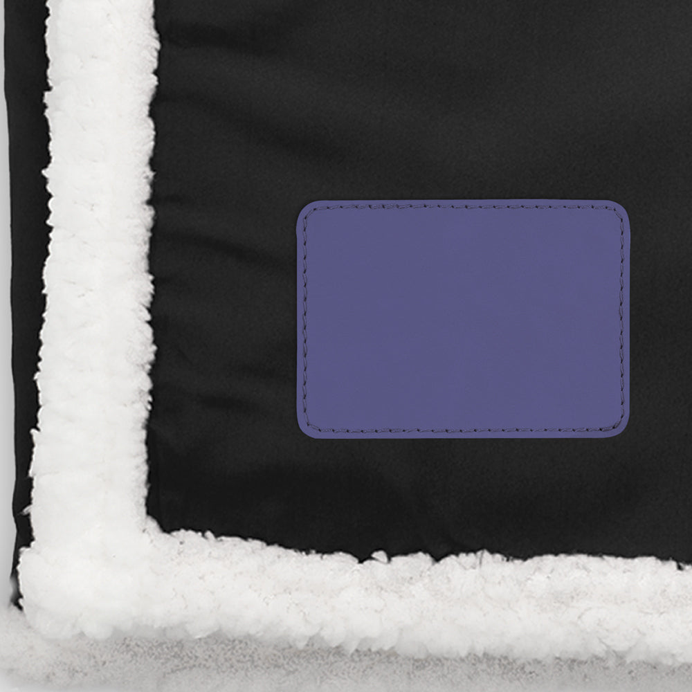 Custom Sherpa Blanket W/ Patch