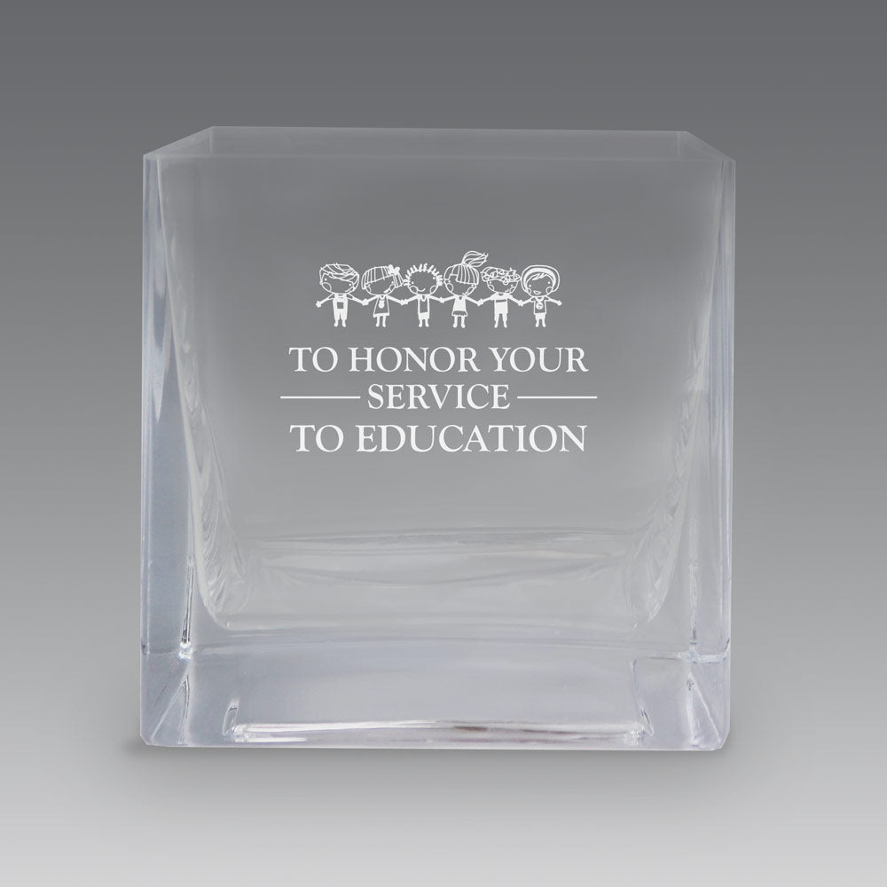 Square Crystal Recognition Bowl