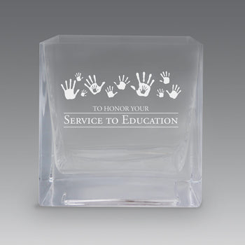 Square Crystal Recognition Bowl