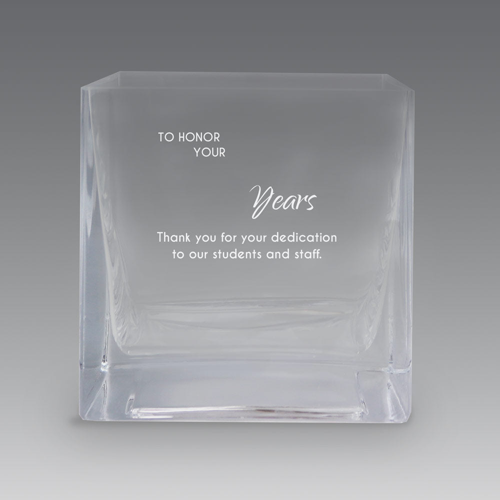 Square Crystal Recognition Bowl